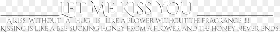 Kissing Love Text White, Book, Publication Free Png Download