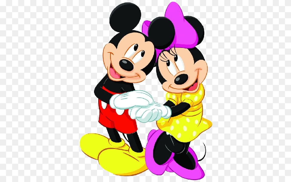 Kissing Mickey And Minnie Mouse Christmas Clip Art, Cartoon, Baby, Person Free Transparent Png