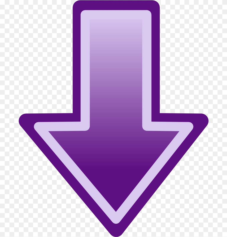 Kisspng Arrow Symbol Clip Art Down Arrow Pointing Down Clipart, Purple Free Png Download