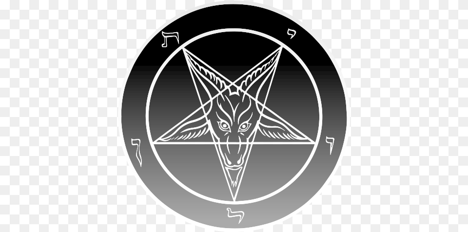 Kisspng Church Of Satan Sigil Of Baphomet Pentagram, Symbol, Disk, Star Symbol, Emblem Free Png