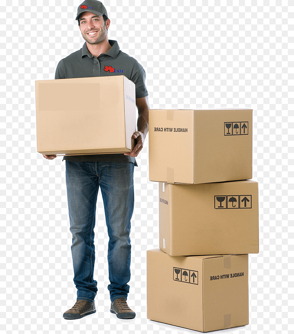 Kisspng Mover Moving Heroes Moving Vienna Relocation Mudanza De Empresa, Box, Cardboard, Carton, Person Free Png Download