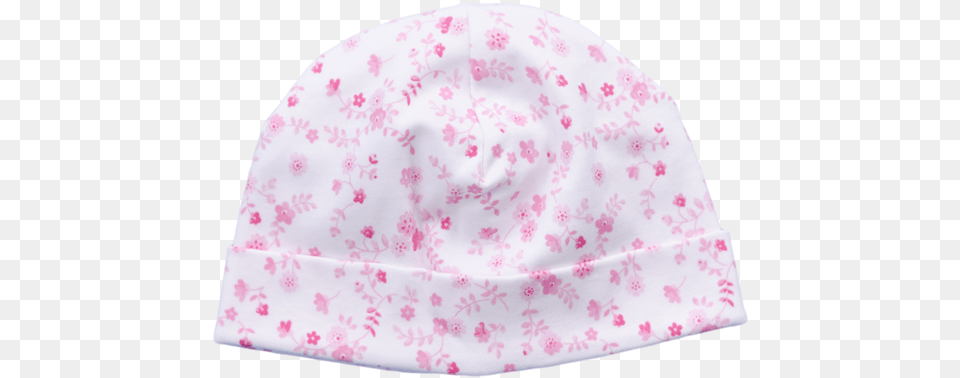Kissy Kissy Pink Flower Cap Beanie, Clothing, Hat, Plate, Swimwear Free Png Download