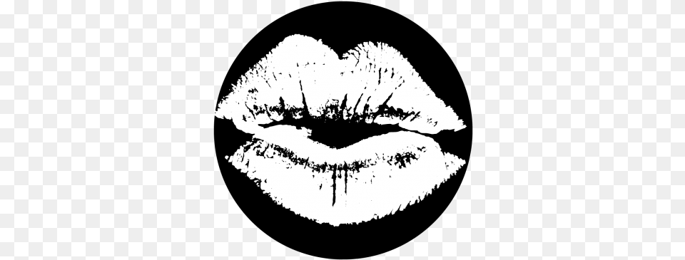 Kissy Lips Gobo Red And Black, Body Part, Mouth, Person Free Png Download