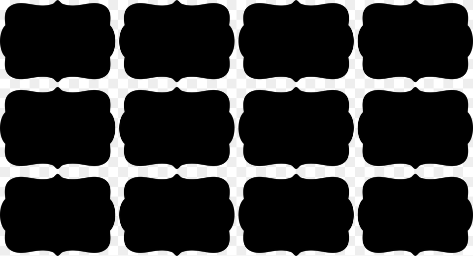 Kit 12uds Pizarra Etiquetas Vintage Colorfulness, Gray Free Png