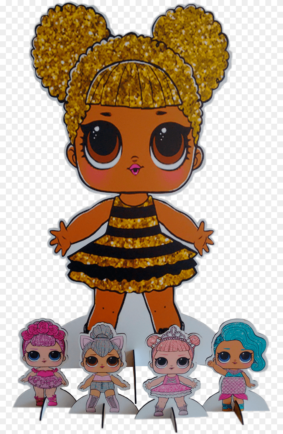 Kit De Displays Lol Surprise Lol Surprise Serie 1 Lil Queen Bee Lol, Baby, Person, Doll, Toy Png Image