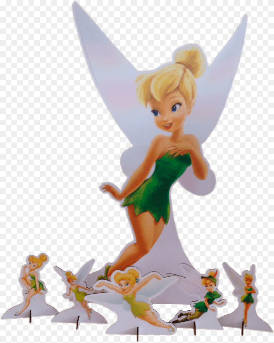 Kit De Displays Tinkerbell Sininho Tinkerbell, Figurine, Baby, Person, Face Png