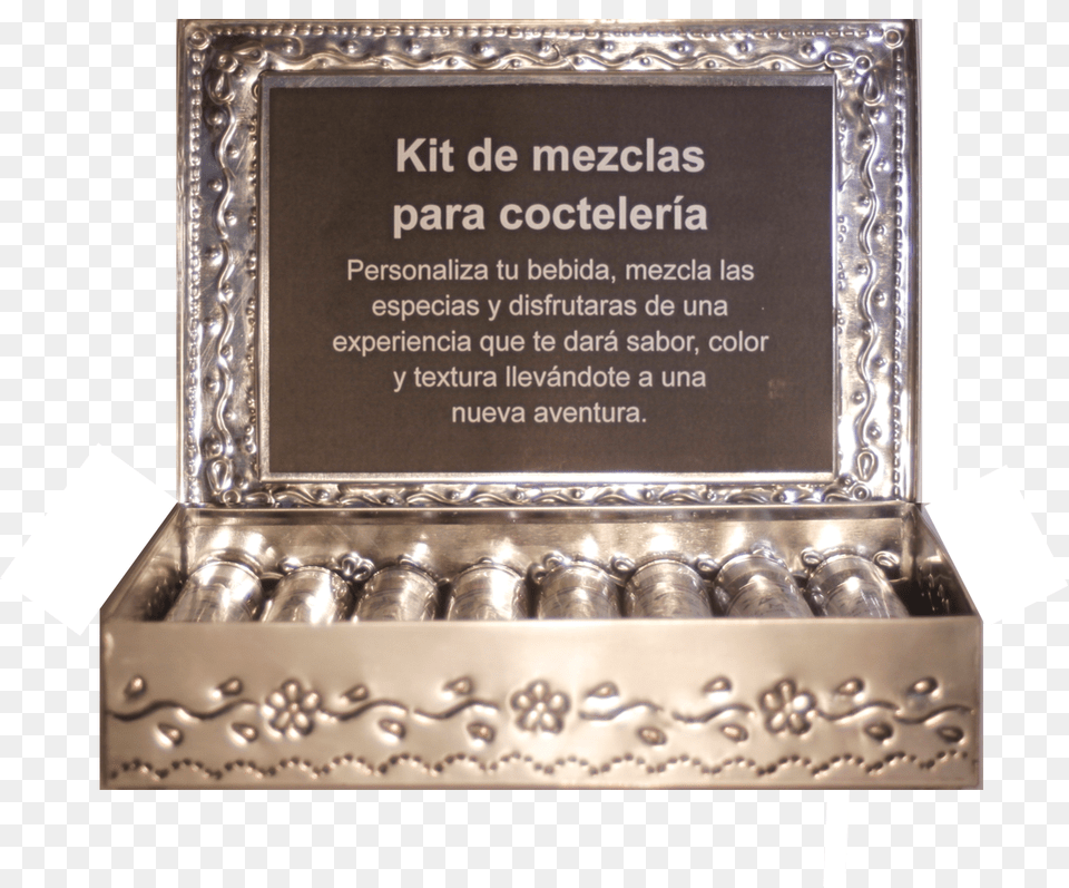 Kit De Mezclas Para Coctelera Bocce, Plaque, Silver, Weapon Free Png Download
