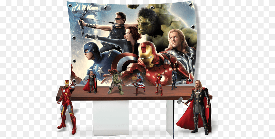 Kit Festa Pronta Vingadores O Filme Avengers Marvel Super Heroes Iron Man, Adult, Person, Woman, Female Free Png Download