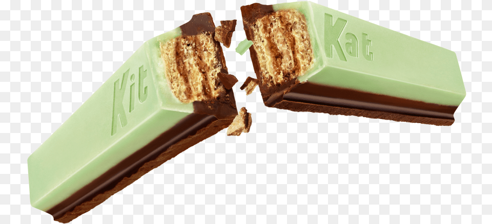Kit Kat Duos Mint Dark Chocolate Break Andes Mint Kit Kat, Food, Sandwich, Cream, Dessert Free Transparent Png