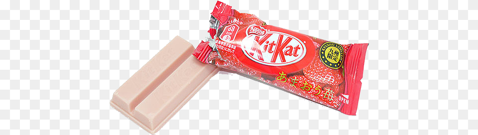 Kit Kat Flavors You Will Only Find In Japan Kit Kat Strawberry, Food, Ketchup, Sweets Png Image