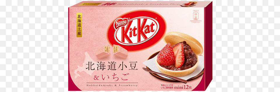 Kit Kat Hokkaido Limited Azuki Amp Strawberry Flavor Kit Kat, Berry, Food, Fruit, Plant Free Png Download