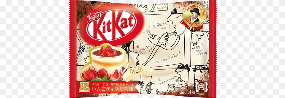 Kit Kat Mini Strawberry Tiramisu Flavor Kit Kat, Advertisement, Berry, Food, Fruit Free Png Download