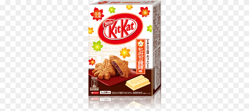 Kit Kat Momiji Manju Kit Kat Japan, Advertisement, Poster, Dessert, Food Png Image