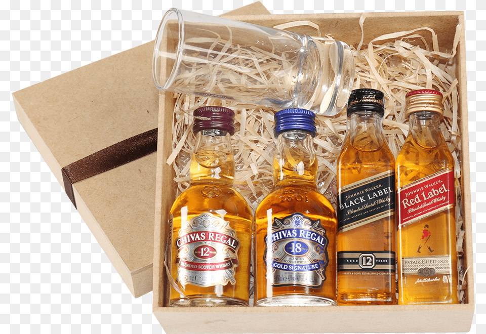 Kit Mini 4 Whiskys 3252 Glass Bottle, Alcohol, Beverage, Liquor, Beer Free Transparent Png