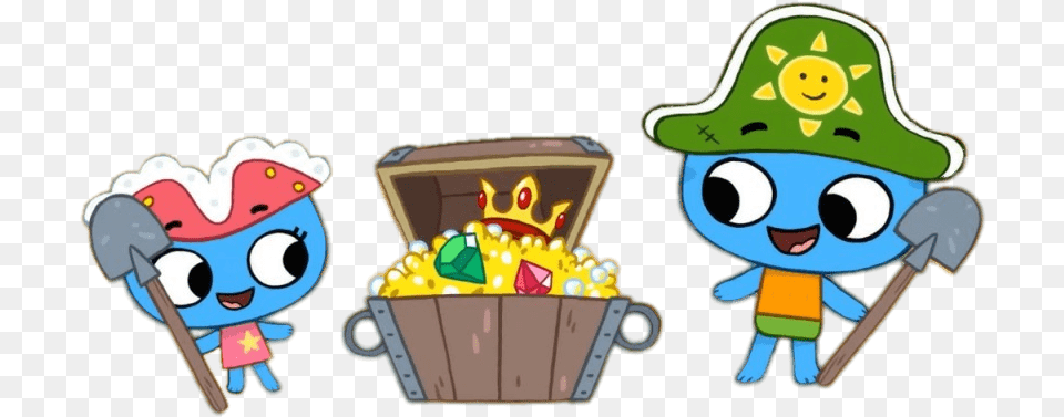 Kit N Kate Found A Treasure Cartoon Free Png Download