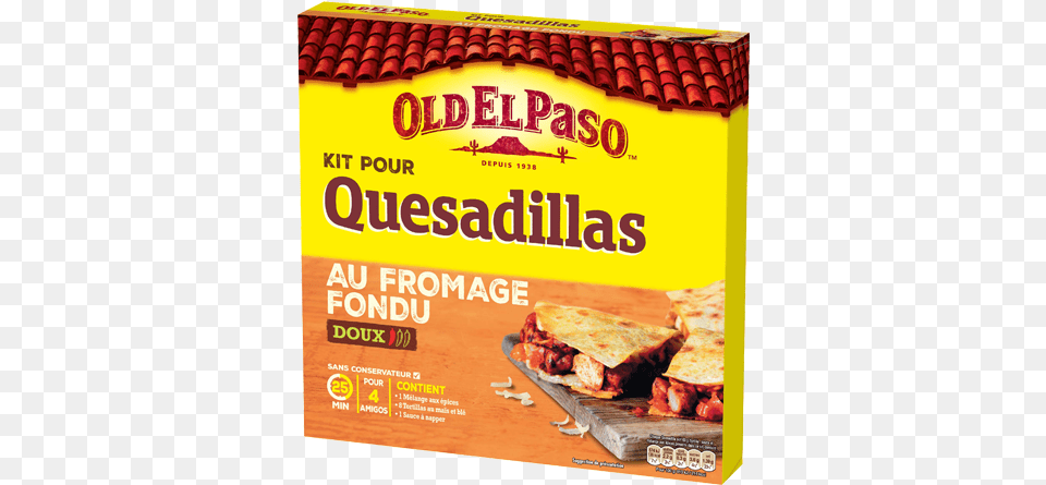 Kit Pour Quesadillas Au Fromage Fondu Convenience Food, Advertisement, Poster, Sandwich, Pizza Png
