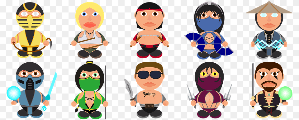 Kitana Johnny Cage Sonya Mortal Kombat, Accessories, Sunglasses, Baby, Person Free Png Download