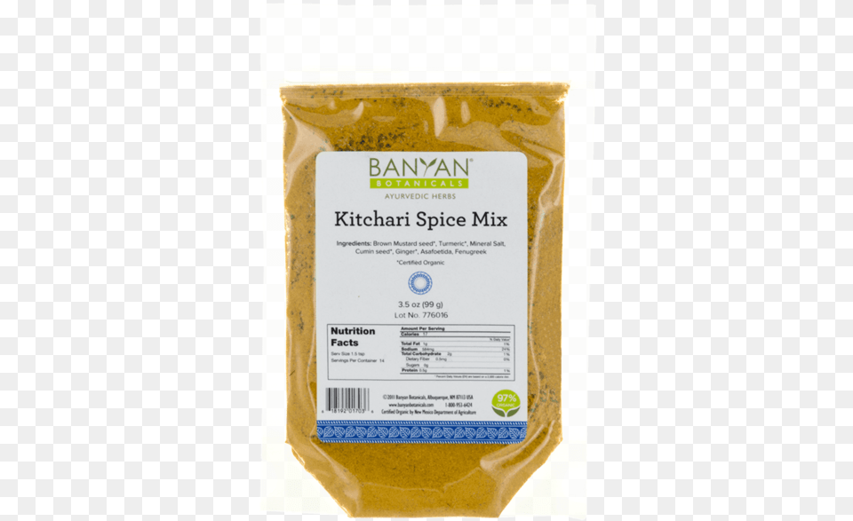 Kitchari Spice Mix Banyan Botanicals Urad Dal Split Black Lentils, Plant, Pollen, Powder, Food Free Png