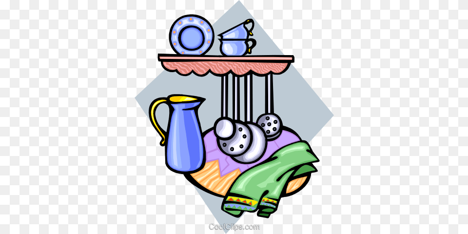 Kitchen Accessories Royalty Vector Clip Art Illustration, Jug, Tool, Plant, Lawn Mower Free Png