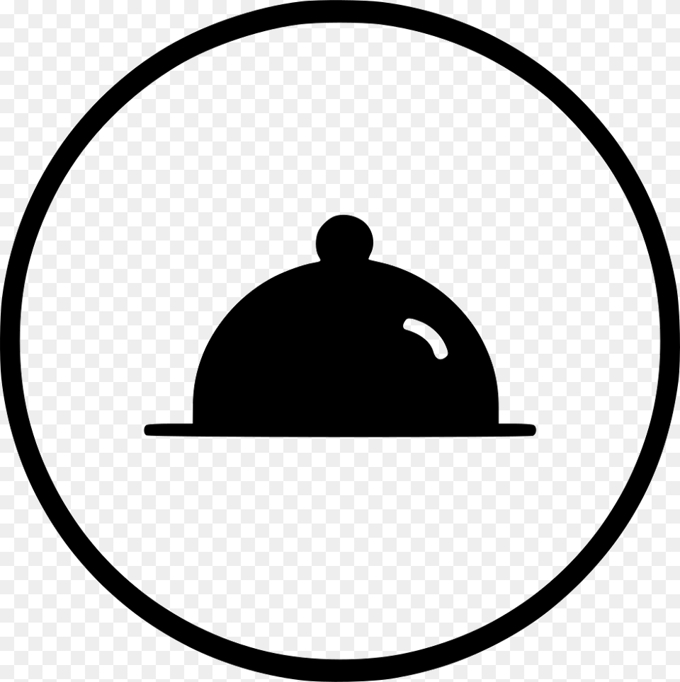 Kitchen Appliances Dinner Plate Dish Restaurant Icon, Stencil, Silhouette Png