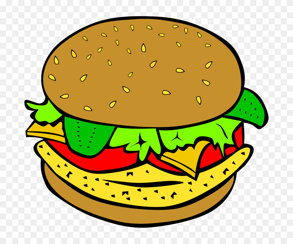 Kitchen Clip Art, Burger, Food Png