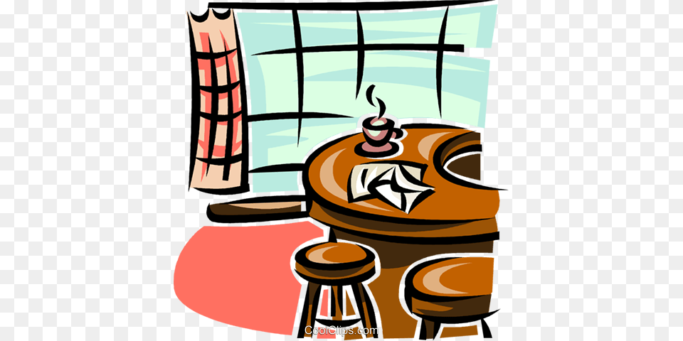 Kitchen Counter Wit Stools Royalty Vector Clip Art, Furniture, Table, Dining Table, Architecture Free Png