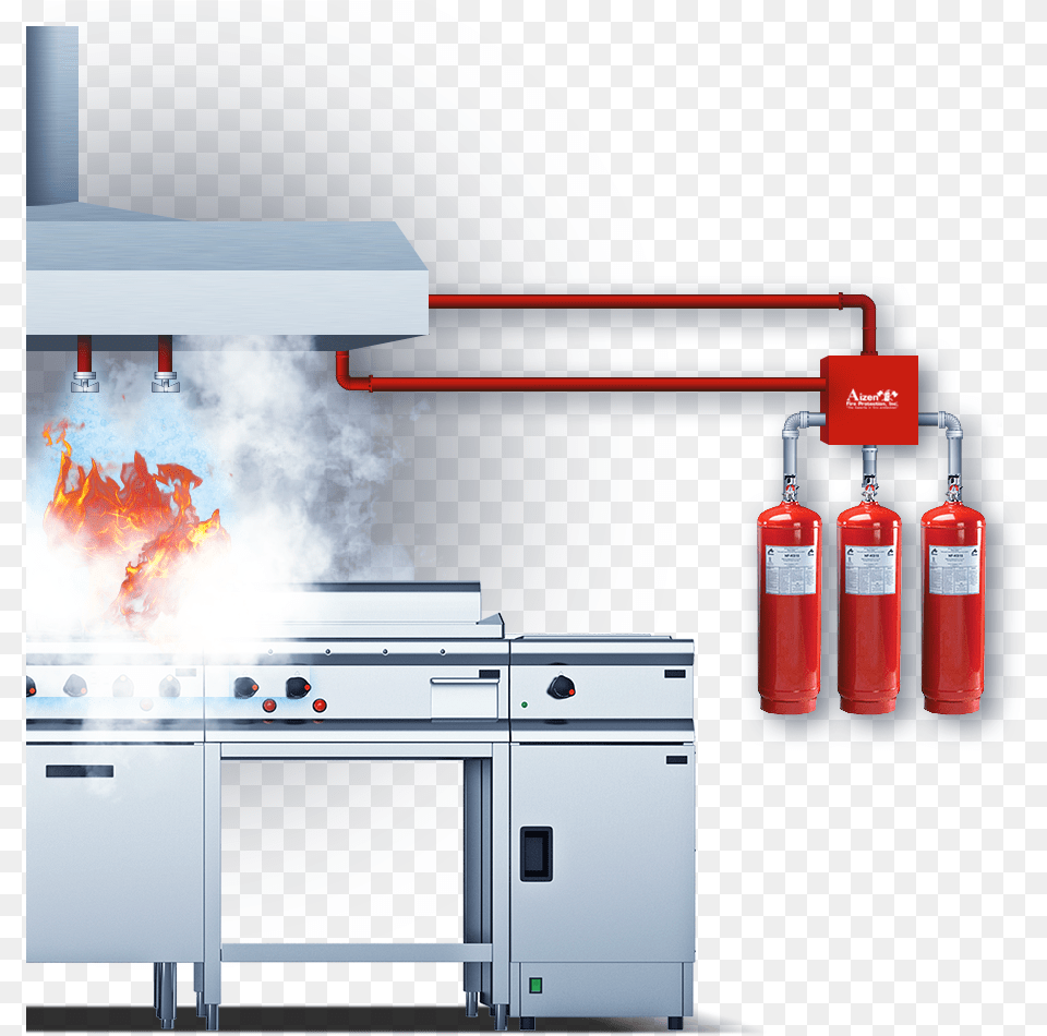Kitchen Fire System Hd, Appliance, Device, Electrical Device, Washer Free Png