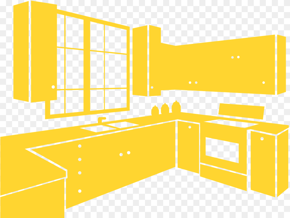 Kitchen Furniture Silhouette, Cabinet, Indoors, Interior Design, Closet Free Png Download