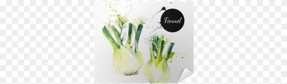 Kitchen Herbs And Spices Banner Fenchel Gezeichnet, Food, Produce, Plant, Leek Free Transparent Png