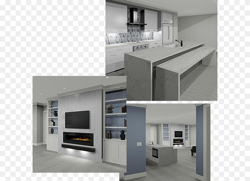 Kitchen Interior Design, Indoors, Fireplace, Interior Design, Screen Png Image