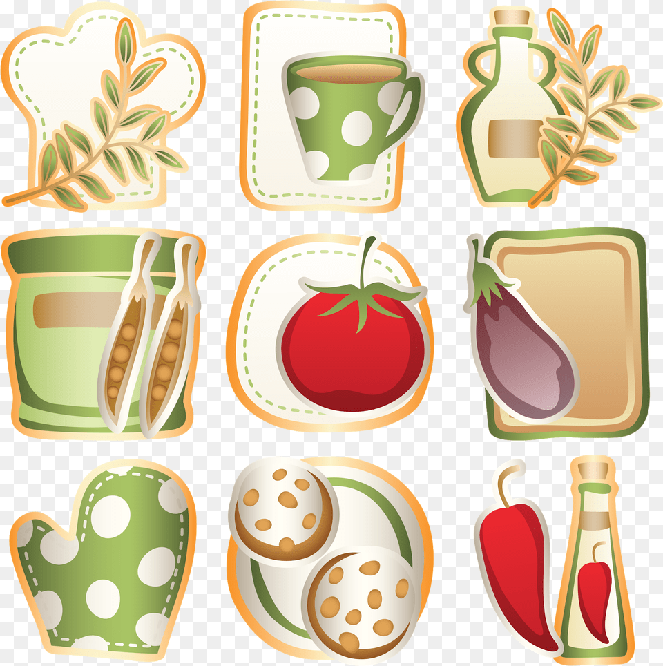 Kitchen Items Cooking Icons Set, Food, Lunch, Meal, Beverage Free Png