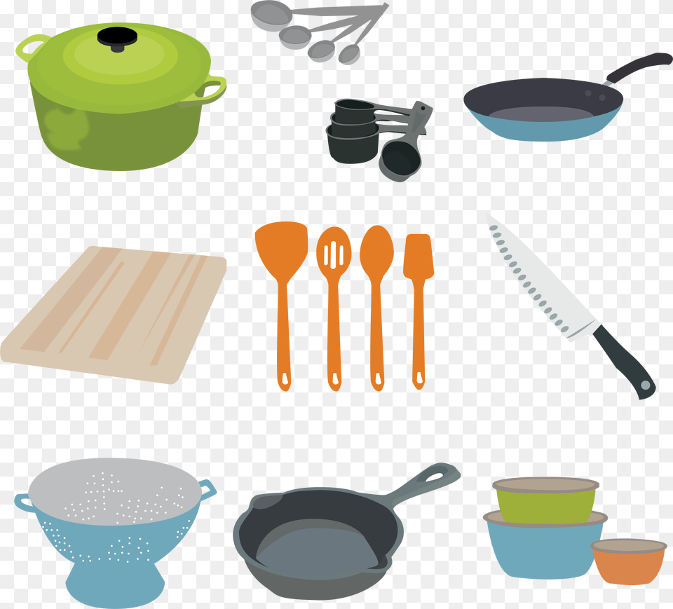 Kitchen Items Plastic Vector Lid, Cutlery, Spoon, Blade, Dagger Free Png Download