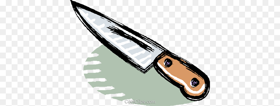 Kitchen Knife Royalty Vector Clip Art Illustration, Blade, Dagger, Weapon Free Png Download