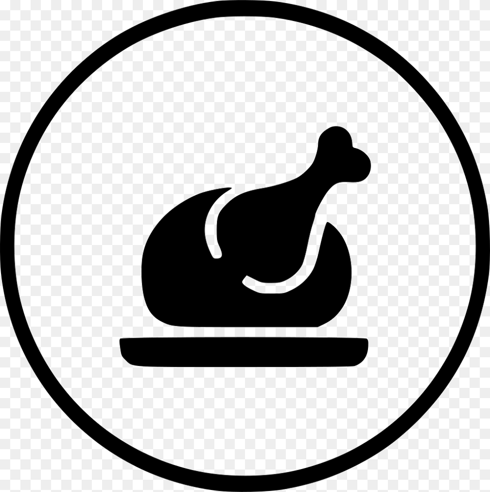 Kitchen Nonveg Chicken Chistmas Dinner Restaurant Icon, Stencil, Cannon, Weapon Png Image