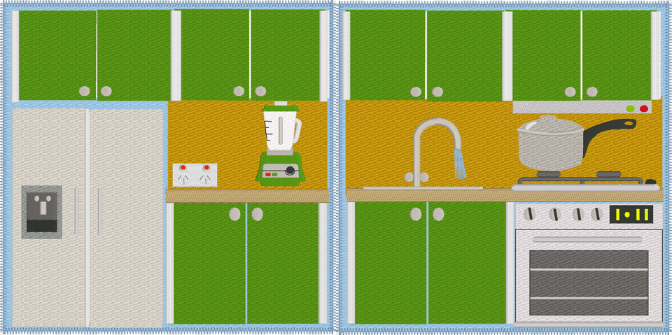 Kitchen Quiet Book Pages Png