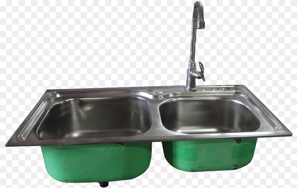 Kitchen Sink, Sink Faucet, Double Sink Free Transparent Png