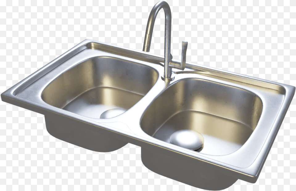 Kitchen Sink, Double Sink, Sink Faucet Free Png