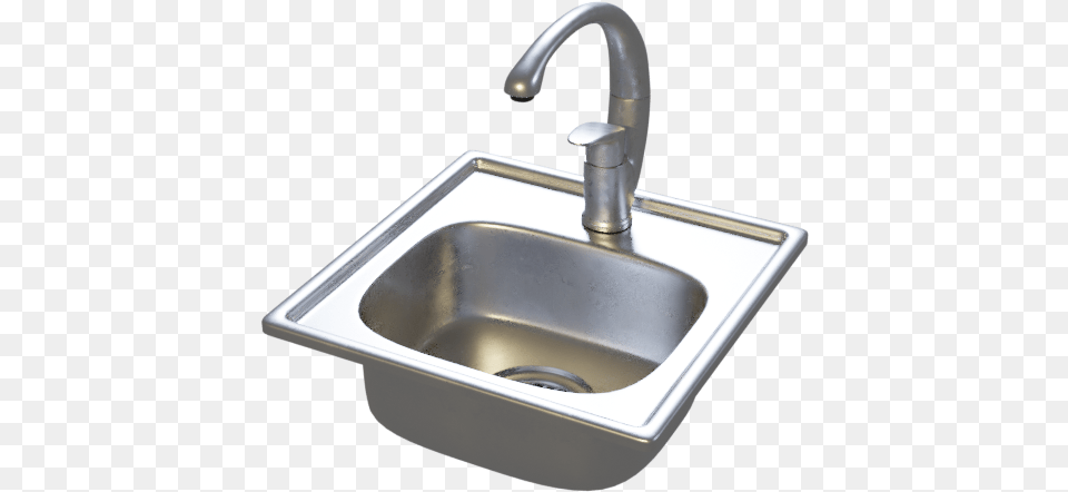 Kitchen Sink Water Tap, Sink Faucet Png Image