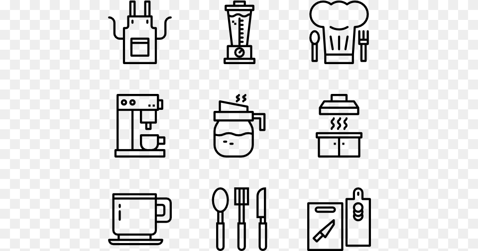 Kitchen Tools 36 Icons View 65 Packs Icons Resume, Gray Png