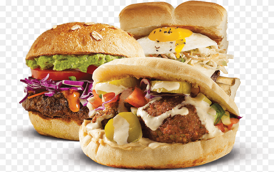 Kitchen United Mix, Burger, Food, Sandwich, Bread Free Png Download