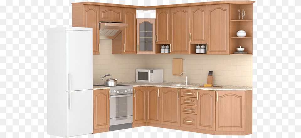 Kitchen With White Background, Appliance, Oven, Microwave, Interior Design Free Png
