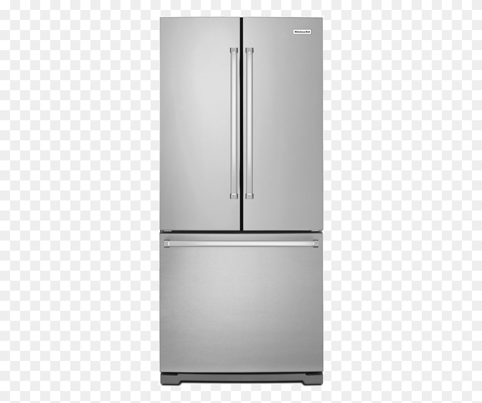 Kitchenaid Bottom Freezer And French Doors Refrigerator, Appliance, Device, Electrical Device Free Png Download