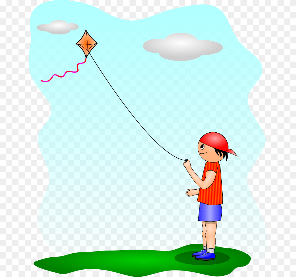 Kite Boy Clip Arts Illustration, Water, Outdoors, Leisure Activities, Fishing Png Image