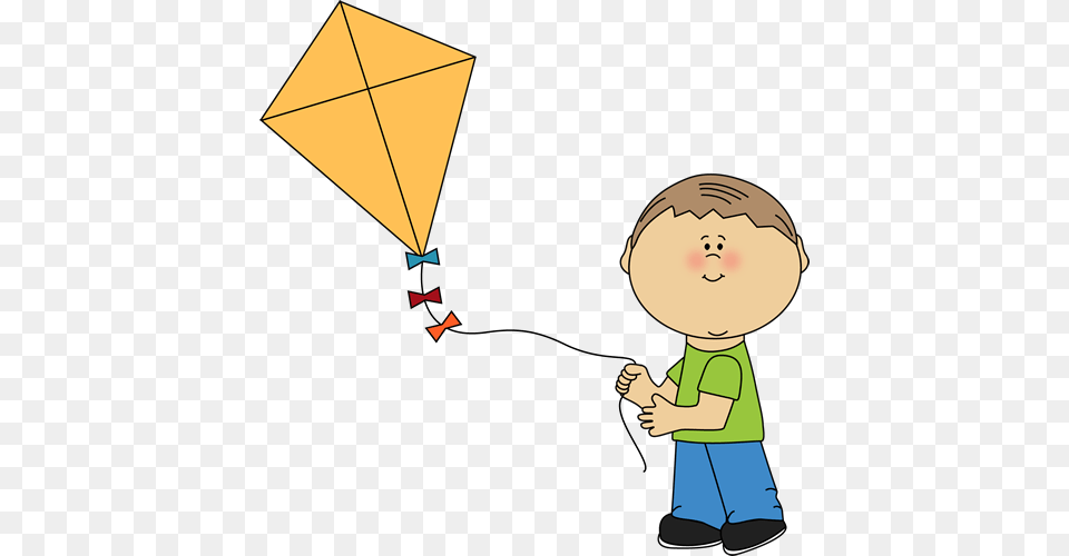 Kite Clipart Boy Flying A Kite Flying A Kite Clipart, Toy, Baby, Person Png Image