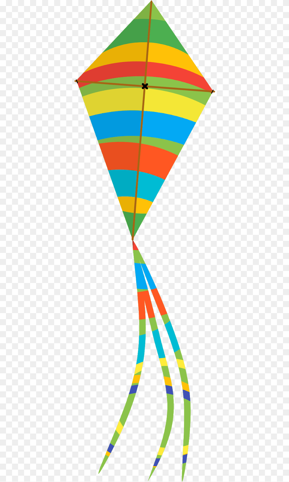 Kite Colorful Toy String Blue Air Sky Wind Graphic Design Free Png Download