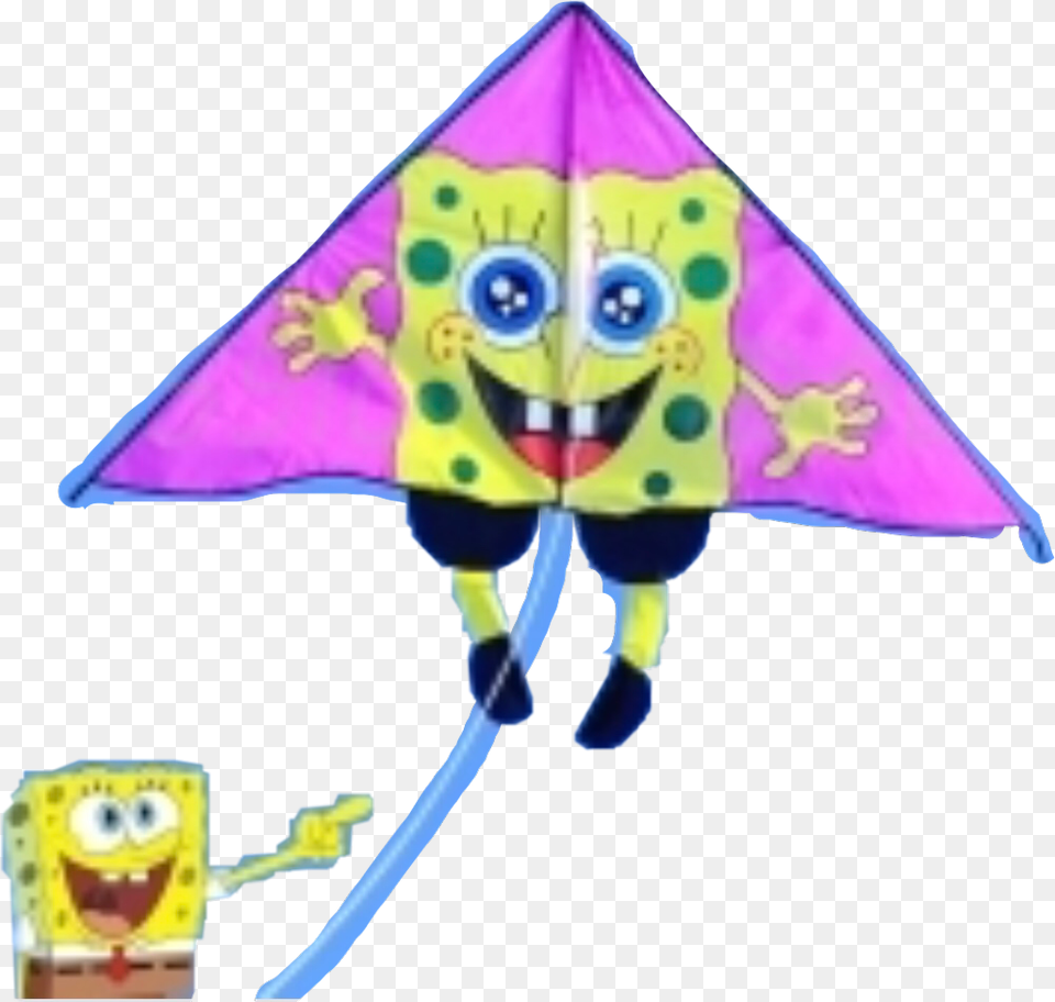 Kite Dailychallenge Spongebob Funny Freetoedit Spongebob Kite, Toy, Baby, Person Free Png Download