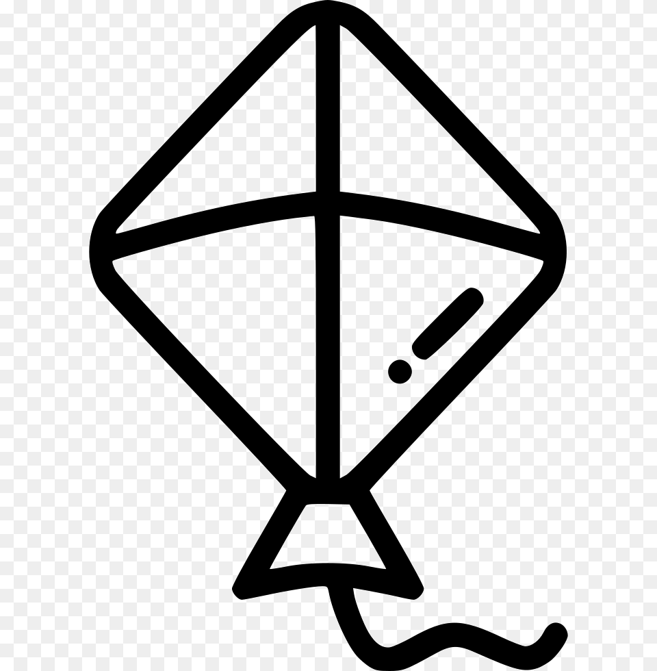 Kite Fly Flying Comments Kite Clip Art Black And White, Toy, Bow, Weapon Png