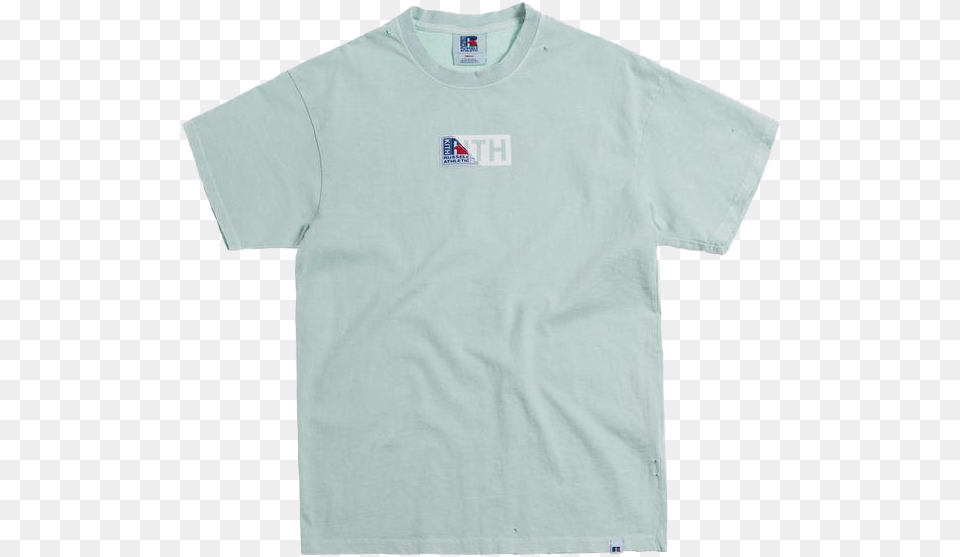 Kith X Russell Athletic Vintage Tee Mist Green Active Shirt, Clothing, T-shirt Png