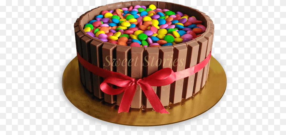 Kitkat Gems Cake Birthday Cake, Birthday Cake, Cream, Dessert, Food Free Png Download