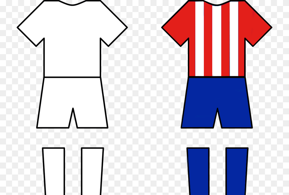 Kits For The Real Madrid Atletico Madrid, Clothing, T-shirt Free Png Download
